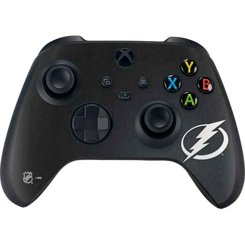 NHL Tampa Bay Lightning Black Background Xbox Series X Controller Skin