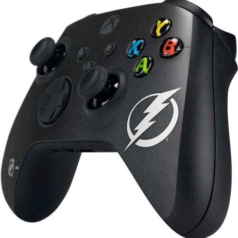NHL Tampa Bay Lightning Black Background Xbox Series X Controller Skin
