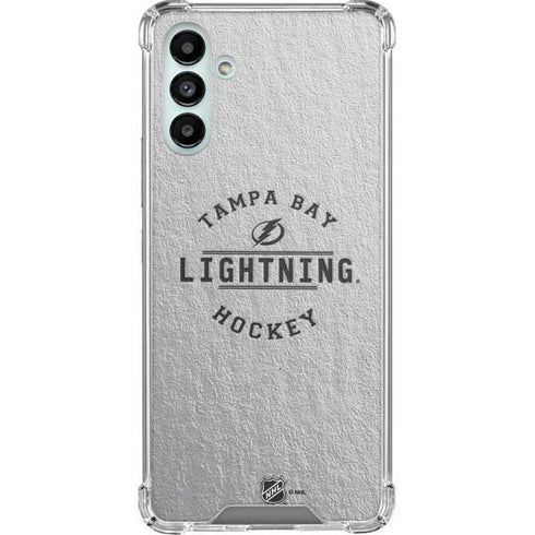 NHL Tampa Bay Lightning Black Text Galaxy A13 5G Clear Case
