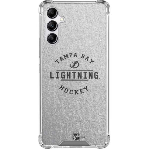 NHL Tampa Bay Lightning Black Text Galaxy A14 5G Clear Case