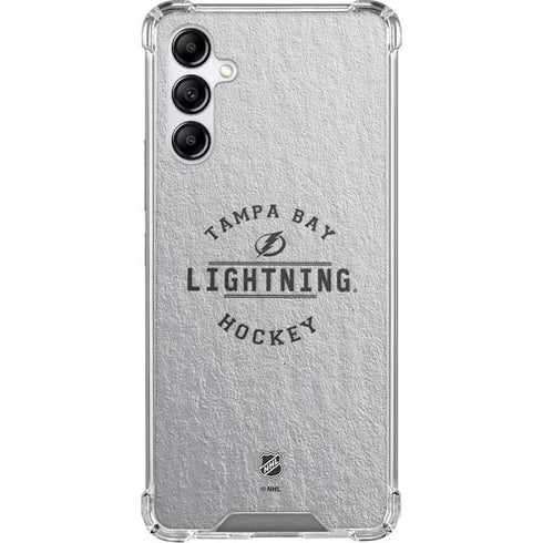 NHL Tampa Bay Lightning Black Text Galaxy A15 5G Clear Case