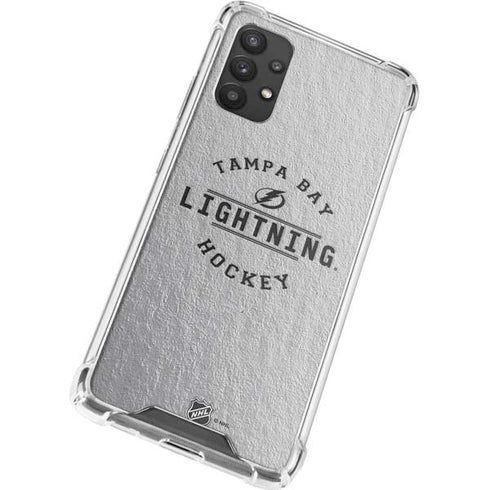 NHL Tampa Bay Lightning Black Text Galaxy A32 5G Clear Case