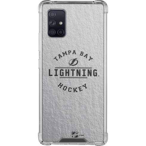 NHL Tampa Bay Lightning Black Text Galaxy A71 5G Clear Case