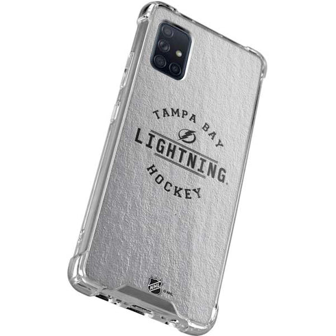 NHL Tampa Bay Lightning Black Text Galaxy A71 5G Clear Case