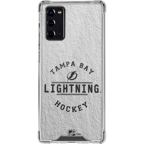 NHL Tampa Bay Lightning Black Text Galaxy Note20 5G Clear Case