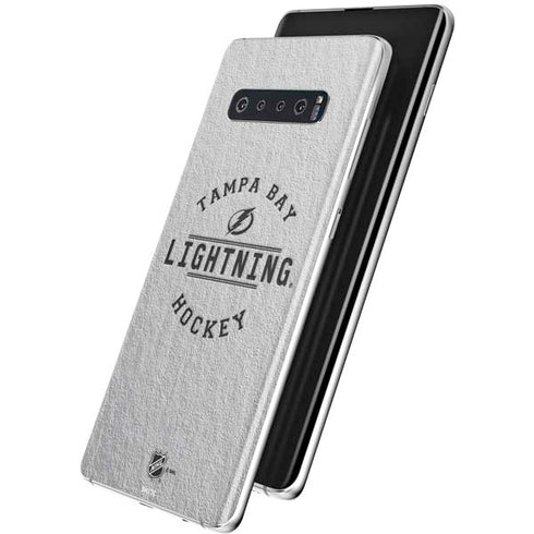 NHL Tampa Bay Lightning Black Text Galaxy S10 Skin