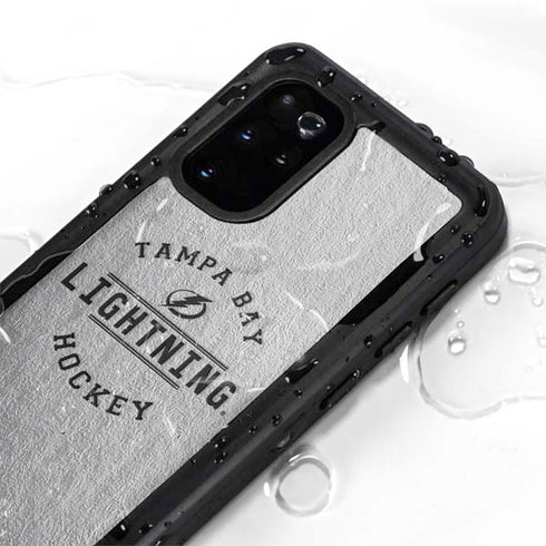 NHL Tampa Bay Lightning Black Text Galaxy S20 Plus Waterproof Case