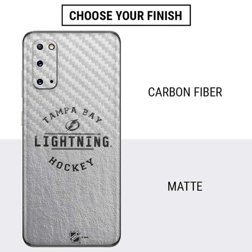 NHL Tampa Bay Lightning Black Text Galaxy S20 Skin