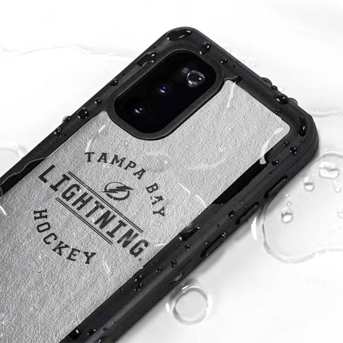NHL Tampa Bay Lightning Black Text Galaxy S20 Waterproof Case