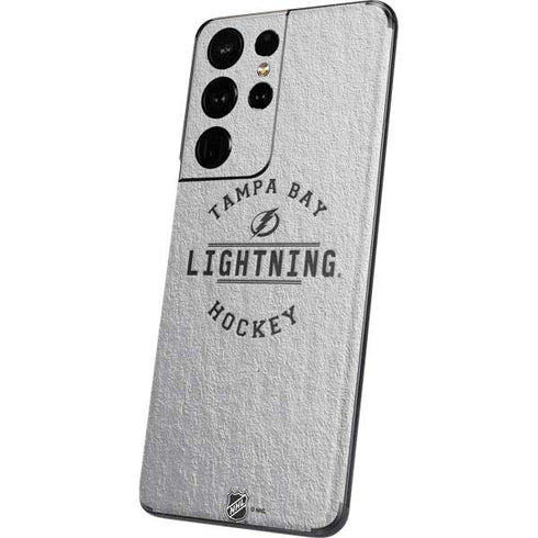 NHL Tampa Bay Lightning Black Text Galaxy S21 Ultra 5G Skin