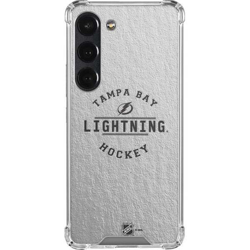 NHL Tampa Bay Lightning Black Text Galaxy S23 Clear Case