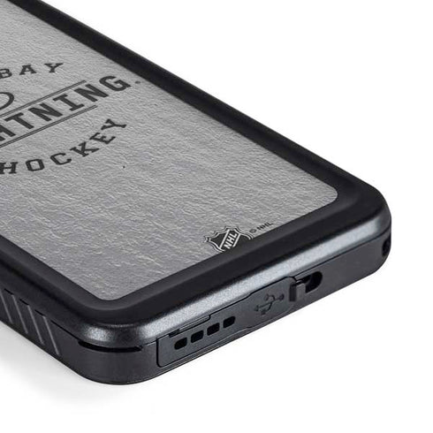 NHL Tampa Bay Lightning Black Text Galaxy S23 Waterproof Case