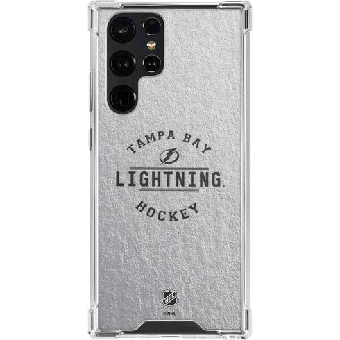 NHL Tampa Bay Lightning Black Text Galaxy S24 Ultra Clear Case