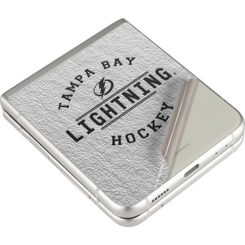 NHL Tampa Bay Lightning Black Text Galaxy Z Flip3 5G Skin