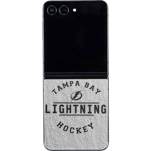 NHL Tampa Bay Lightning Black Text Galaxy Z Flip5 5G Skin