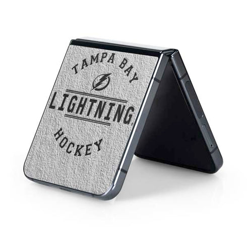 NHL Tampa Bay Lightning Black Text Galaxy Z Flip5 5G Skin