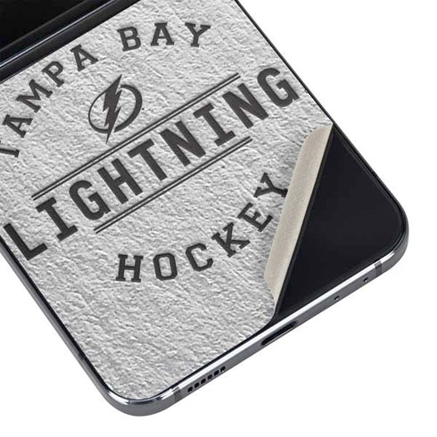 NHL Tampa Bay Lightning Black Text Galaxy Z Flip5 5G Skin
