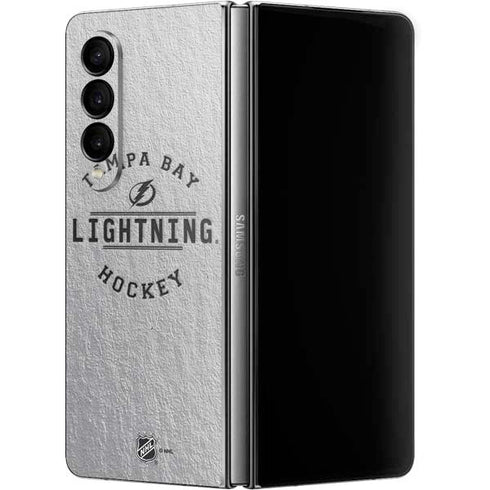 NHL Tampa Bay Lightning Black Text Galaxy Z Fold4 5G Skin