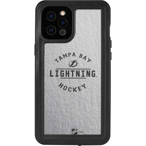 NHL Tampa Bay Lightning Black Text iPhone 12 Pro Max Waterproof Case