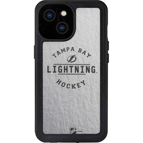 NHL Tampa Bay Lightning Black Text iPhone 13 Mini Waterproof Case
