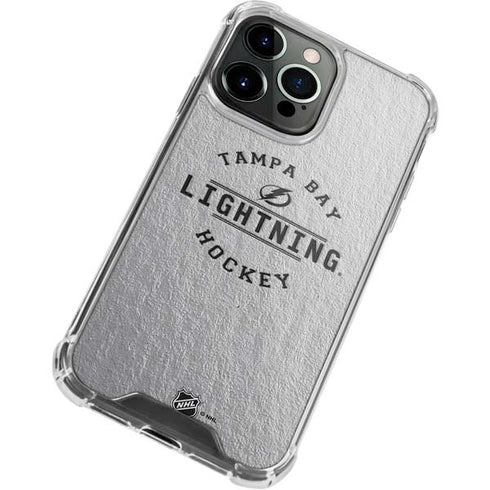 NHL Tampa Bay Lightning Black Text iPhone 15 Pro Clear Case