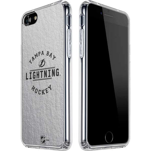 NHL Tampa Bay Lightning Black Text iPhone SE (2nd & 3rd Gen) Clear Case