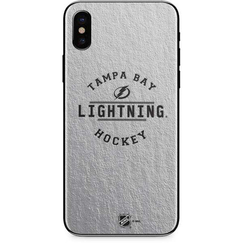 NHL Tampa Bay Lightning Black Text iPhone XS Skin