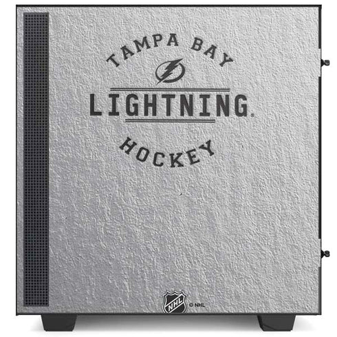 NHL Tampa Bay Lightning Black Text NZXT H510 Compact ATX Mid-Tower Case Skin