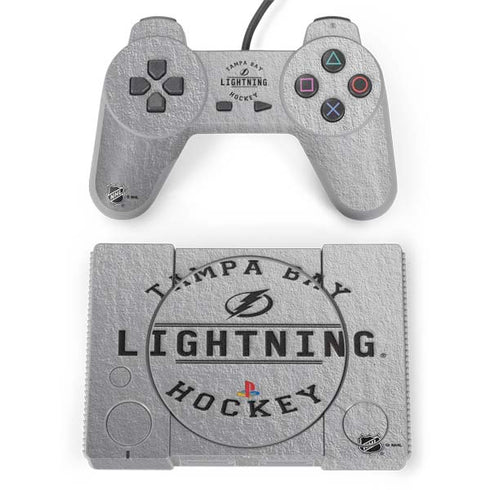 NHL Tampa Bay Lightning Black Text PlayStation Classic Bundle Skin