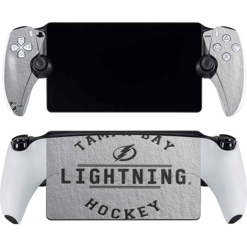 NHL Tampa Bay Lightning Black Text PlayStation Portal Remote Player Skin