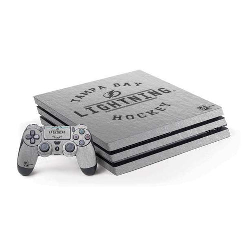 NHL Tampa Bay Lightning Black Text PS4 Pro Bundle Skin