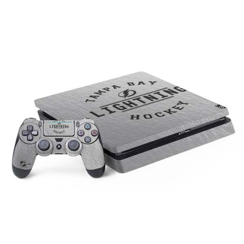 NHL Tampa Bay Lightning Black Text PS4 Slim Bundle Skin
