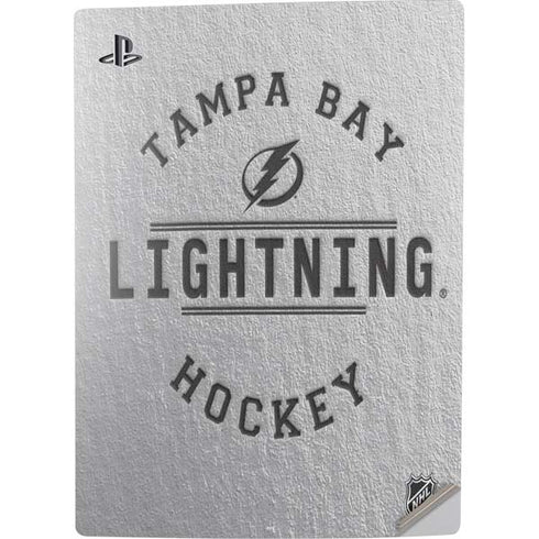 NHL Tampa Bay Lightning Black Text PS5 Digital Edition Console Skin
