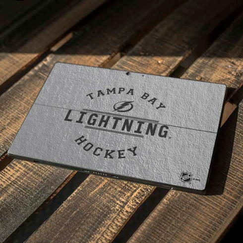 NHL Tampa Bay Lightning Black Text Surface Pro 7 Skin