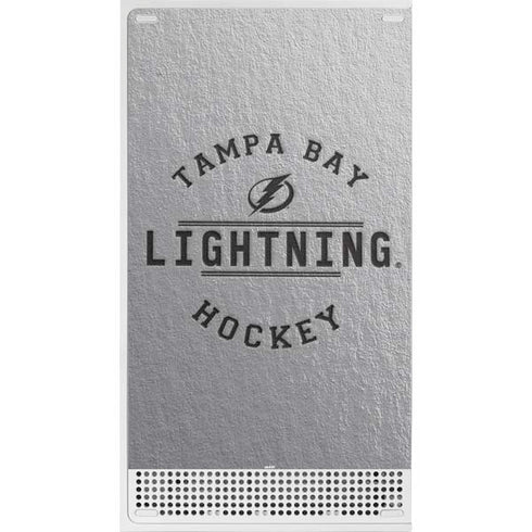 NHL Tampa Bay Lightning Black Text Xbox Series S Console Skin