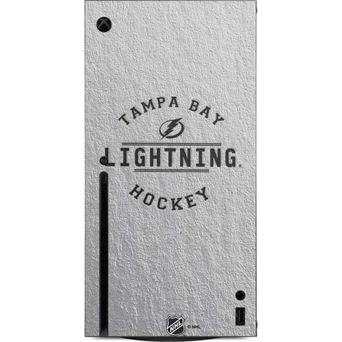 NHL Tampa Bay Lightning Black Text Xbox Series X Console Skin