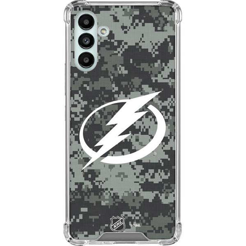 NHL Tampa Bay Lightning Camo Galaxy A13 5G Clear Case