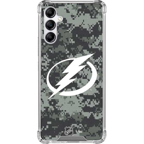 NHL Tampa Bay Lightning Camo Galaxy A14 5G Clear Case