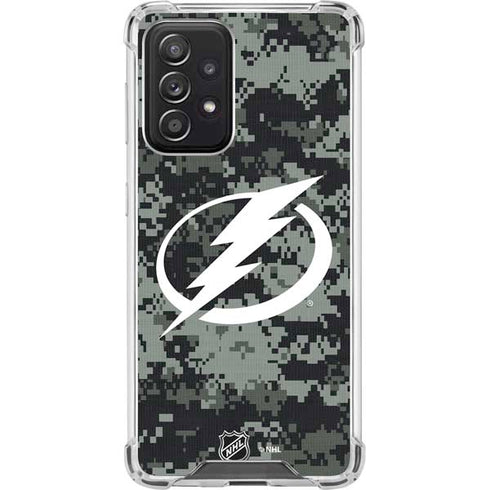 NHL Tampa Bay Lightning Camo Galaxy A52 5G Clear Case