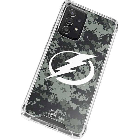 NHL Tampa Bay Lightning Camo Galaxy A52 5G Clear Case