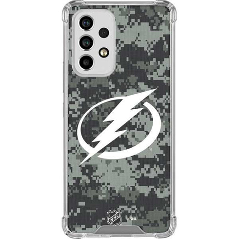 NHL Tampa Bay Lightning Camo Galaxy A53 5G Clear Case