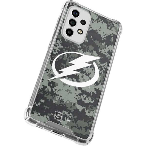 NHL Tampa Bay Lightning Camo Galaxy A53 5G Clear Case
