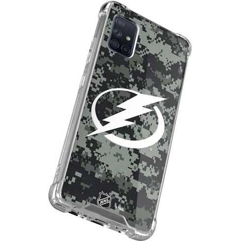 NHL Tampa Bay Lightning Camo Galaxy A71 5G Clear Case