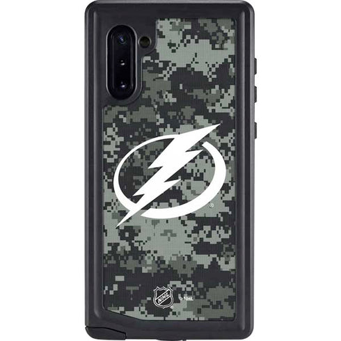 NHL Tampa Bay Lightning Camo Galaxy Note 10 Waterproof Case