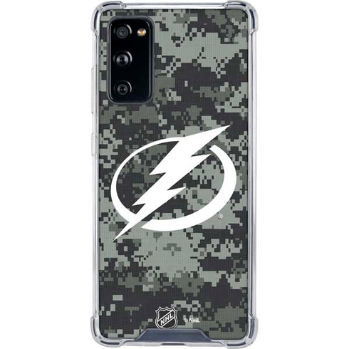 NHL Tampa Bay Lightning Camo Galaxy S20 FE Clear Case