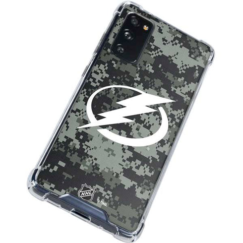 NHL Tampa Bay Lightning Camo Galaxy S20 FE Clear Case