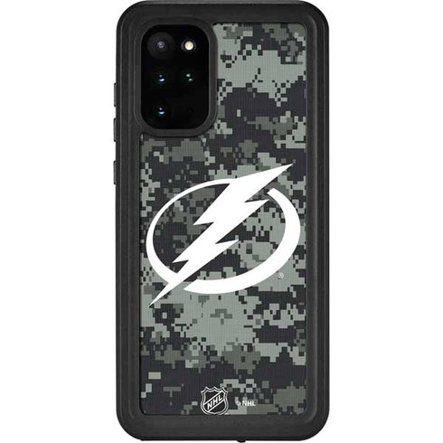 NHL Tampa Bay Lightning Camo Galaxy S20 Plus Waterproof Case
