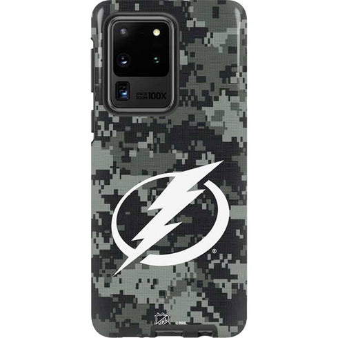 NHL Tampa Bay Lightning Camo Galaxy S20 Ultra 5G Pro Case