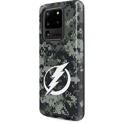 NHL Tampa Bay Lightning Camo Galaxy S20 Ultra 5G Pro Case