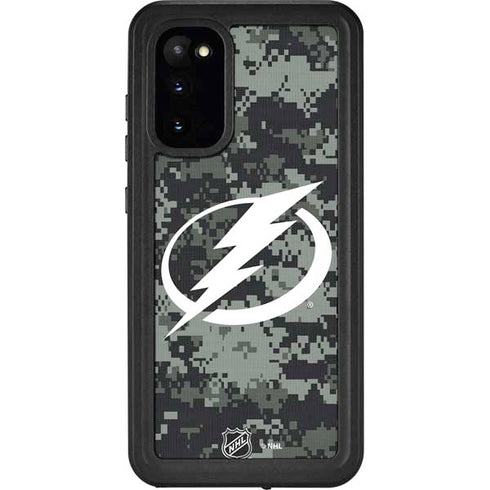NHL Tampa Bay Lightning Camo Galaxy S20 Waterproof Case